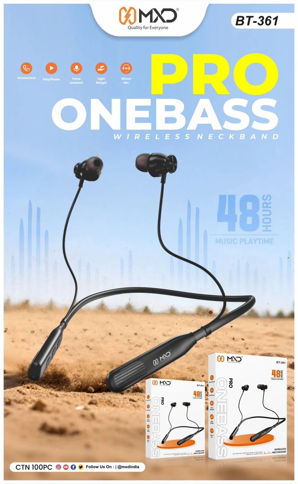 Pro OneBass Wireless Neckband