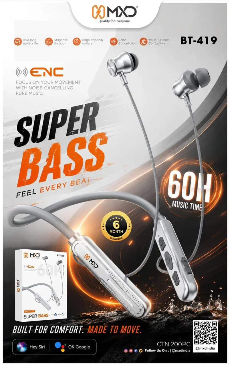 Super Bass ENC Neckband