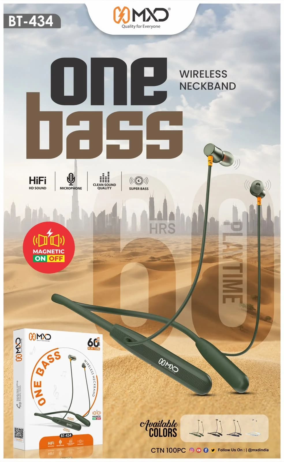 One Bass Wireless Neckband