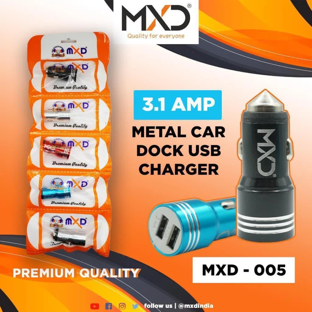 Metal Car Dock USB Charger 3.1A