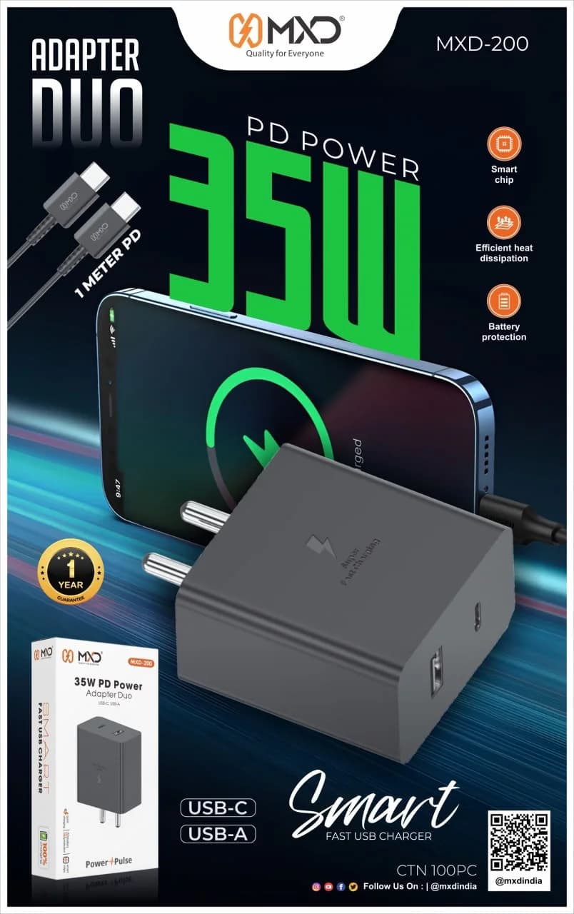 Adapter Duo 35W PD Charger
