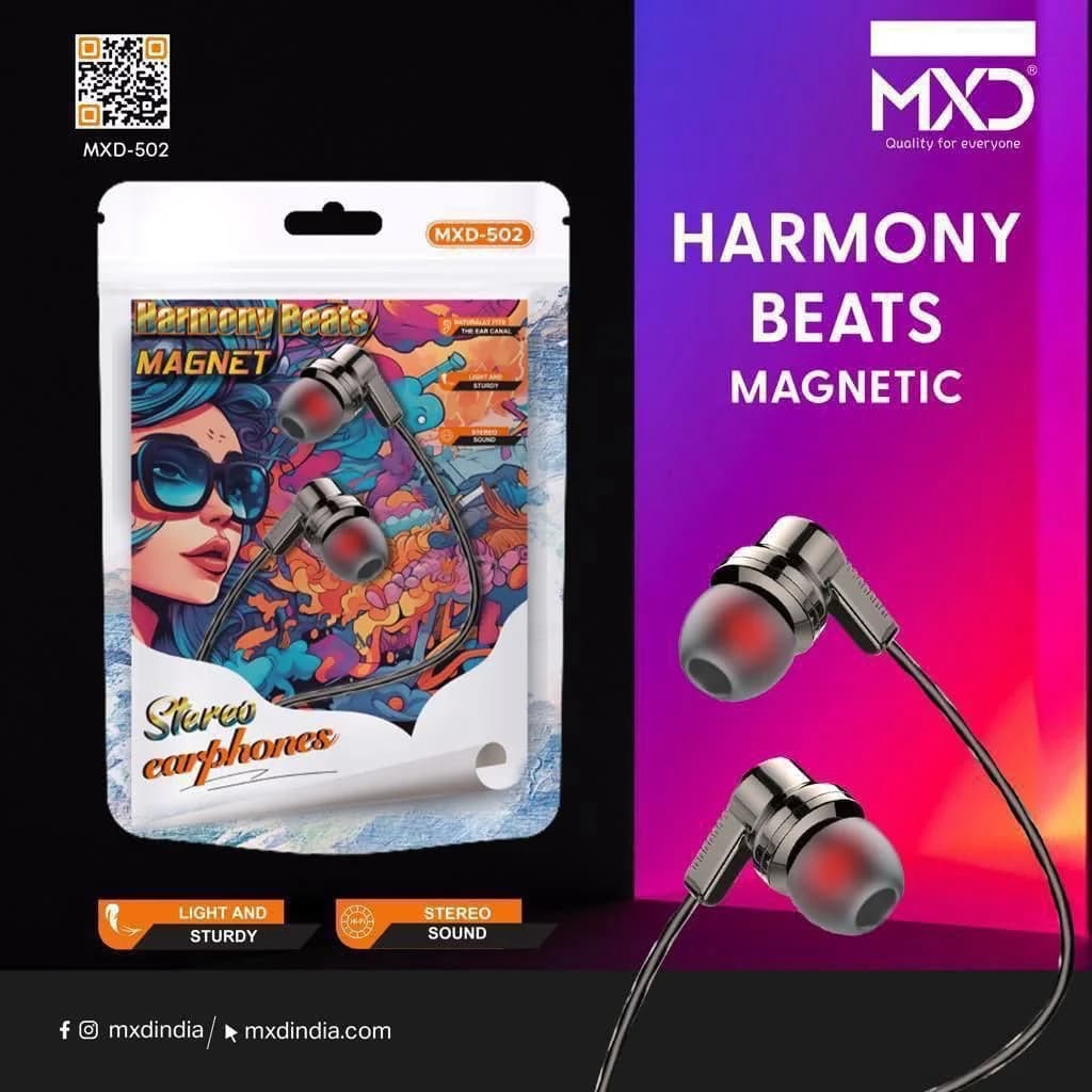 Harmony Beats Magnetic Stereo Earphones