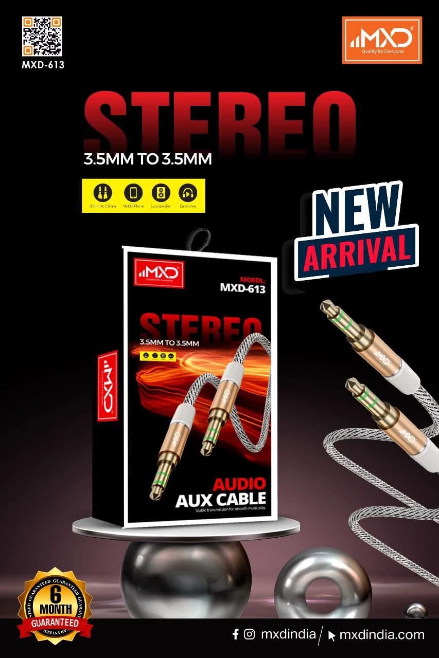Stereo AUX Cable 3.5mm