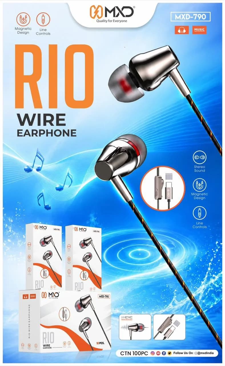 Rio Wire Earphones (Type-C)
