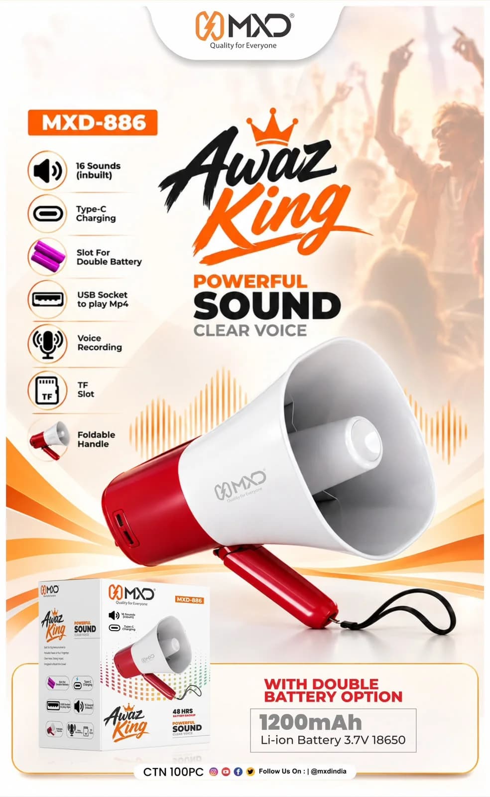 Awaz King Megaphone